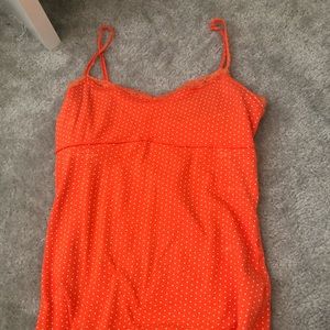 Orange pajama top